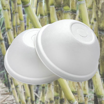 Leakproof Sugarcane Bagasse Biodegradable Cup Dome Lids For Cold Coffee